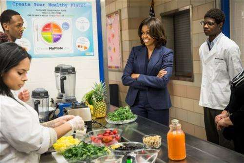 Michelle Obama announces funding to fight childhood obesity