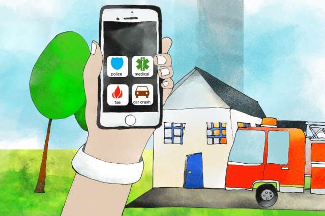 Mobile app automatically sends a caller’s location and medical data to dispatch centers