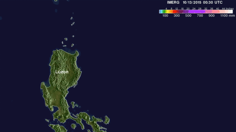 NASA adds up Typhoon Koppu's deadly Philippine rainfall