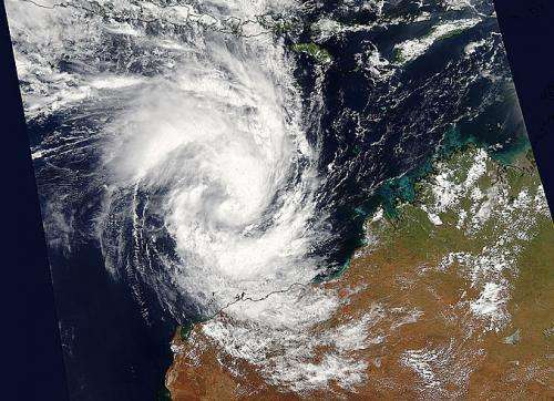 NASA captures birth of Tropical Cyclone Olwyn headed for northwestern Australia