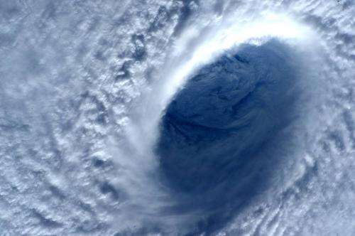 NASA covers Super Typhoon Maysak's rainfall, winds, clouds, eye