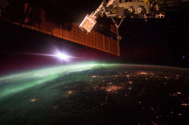 NASA image: Morning aurora from the space station