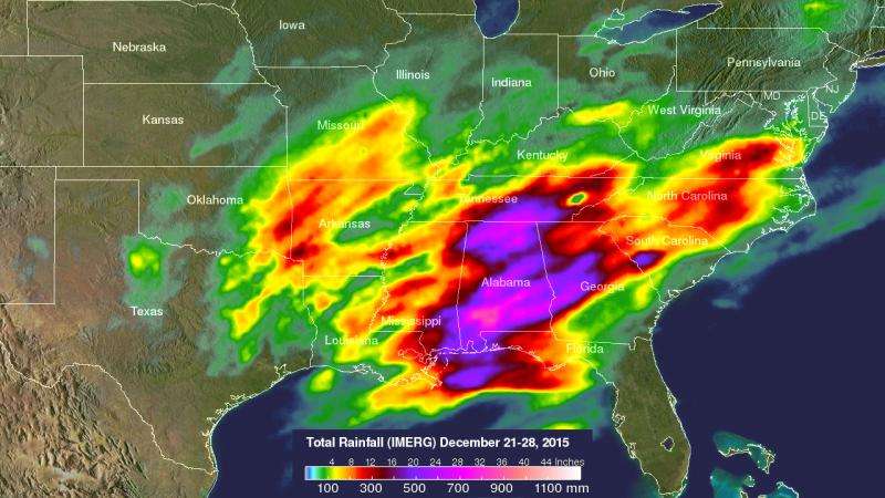 NASA looks at deadly weather over the US