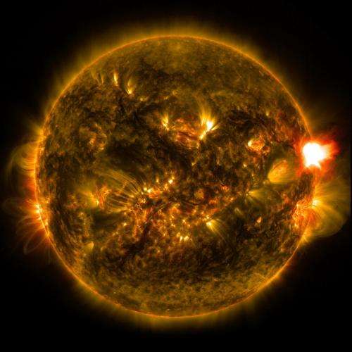 NASA releases images of 1st notable solar flare of 2015