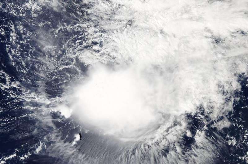 NASA sees a somewhat shapeless Tropical Storm Ida