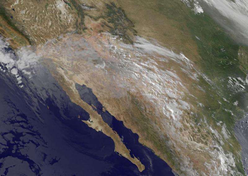 NASA sees Blanca blanking out over Baja