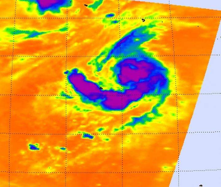 NASA sees comma shaped Tropical Storm Kilo