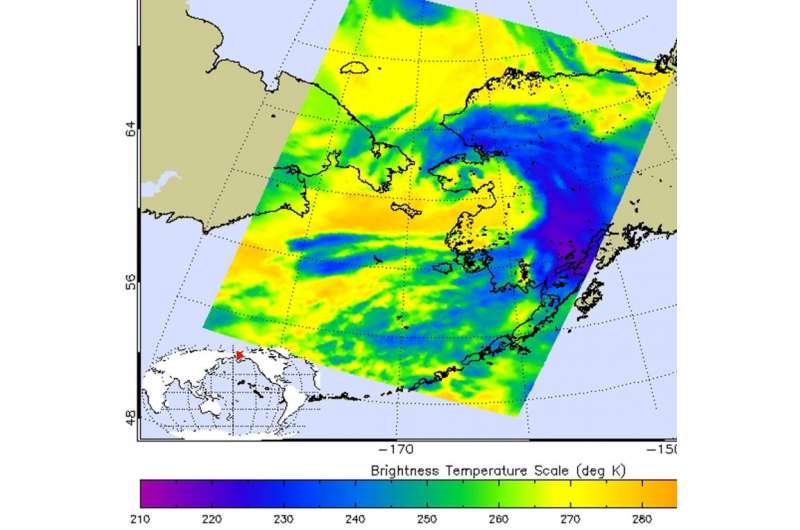 NASA sees former Typhoon Atsani's remnants affecting Alaska