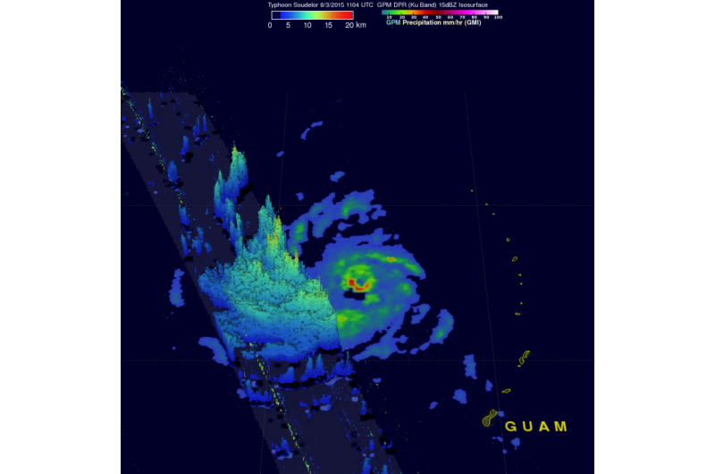 NASA sees heavy rainfall in Super Typhoon Soudelor