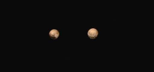 New color images from NASA's New Horizons spacecraft show two very different faces of Pluto, one with a series of intriguing spo