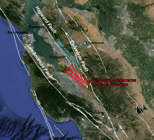 Newly discovered link between Calaveras, Hayward faults means potentially larger quakes