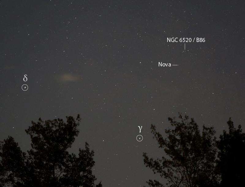 New nova flares in Sagittarius – how to see it in your scope