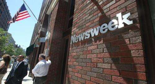 Newsweek's Twitter feed was briefly hijacked by hackers who displayed messages supporting the Islamic State group