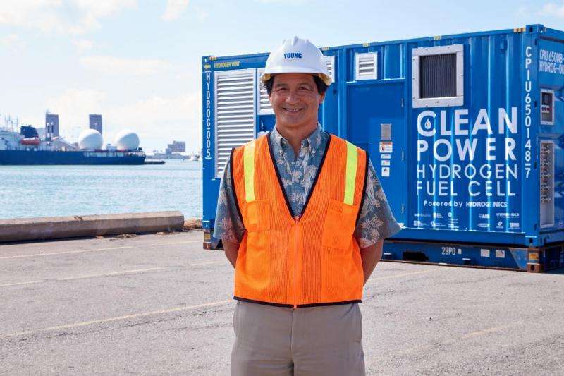 Nothing but water: Hydrogen fuel cell unit to provide renewable power to Honolulu port