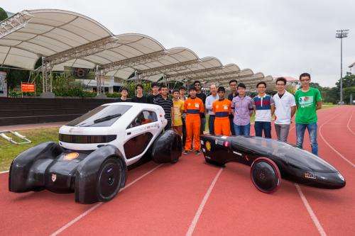 NTU unveils Singapore's first 3-D printed concept car