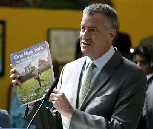 NYC mayor unveils sweeping environmental plan on Earth Day