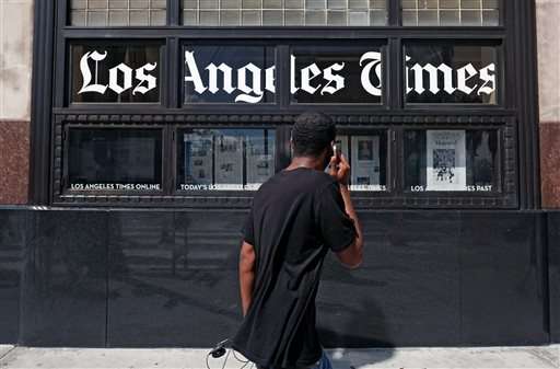 Owner of LA Times, Chicago Tribune expects to cut jobs 7 pct