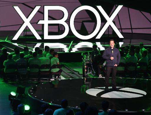 Phil Spencer, head of Microsoft's Xbox division addresses the media before the opening day of the Electronic Entertainment Expo 