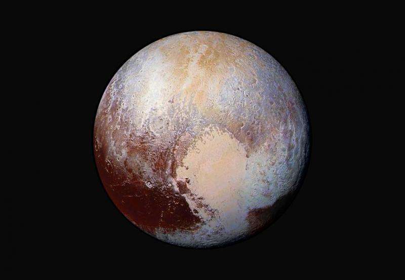 Pluto Dazzles in False Color
