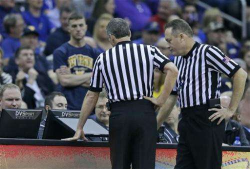 Refs cheer new high-def replay system for NCAA tournaments