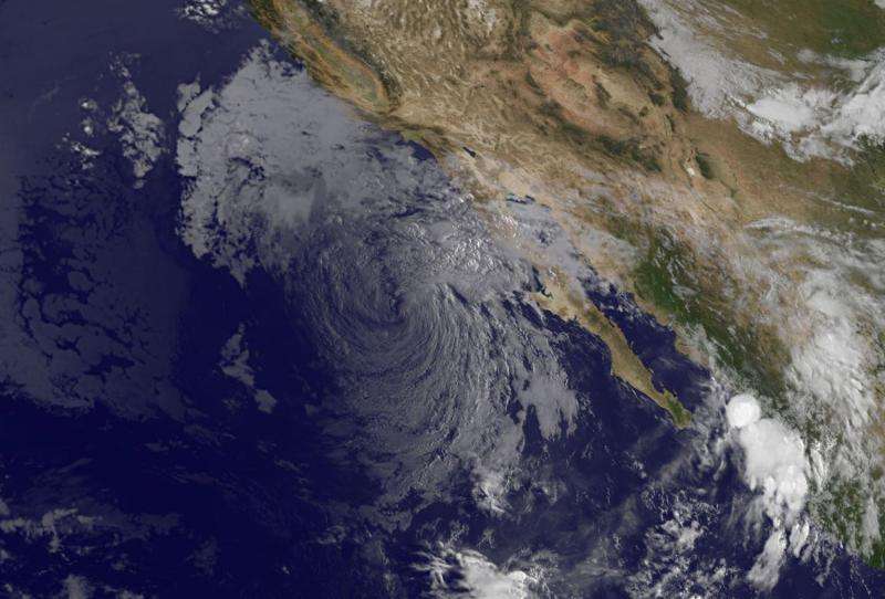 Remnants of ex-Tropical Storm Linda spreading inland