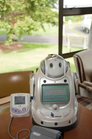 Robots help with rural elderly healthcare