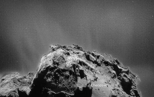 Rosetta’s comet surrounded by dusty cloud
