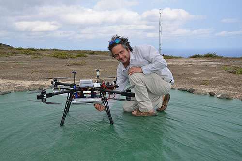 Sampling CO2 and methane over Ascension Island using UAVs