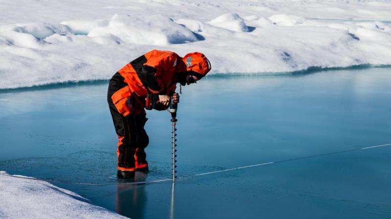Sea ice plays a pivotal role in the Arctic methane cycle