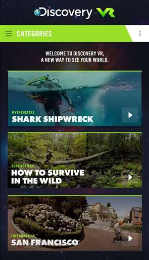Sharks, skateboards, survival debut on Discovery VR network