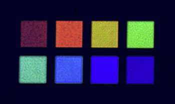 Silver-glass sandwich structure acts as inexpensive color filter