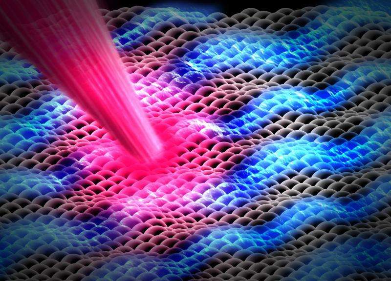 SLAC's ultrafast 'electron camera' visualizes ripples in 2-D material