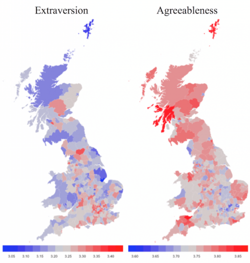 Study finds vast regional differences in personality within the UK