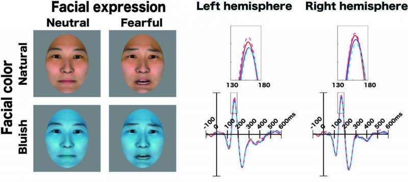 Subliminal effect of facial color on fearful faces