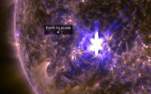 Sun emits significant solar flare