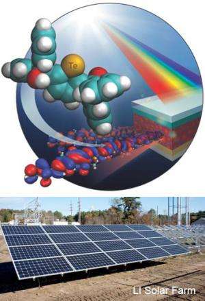 Swapping tellurium for sulfur improves light absorption in organic solar cells