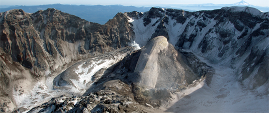 The ashes of Mt. St. Helens