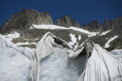 The blankets reduce the ice melt by as much as 70 percent
