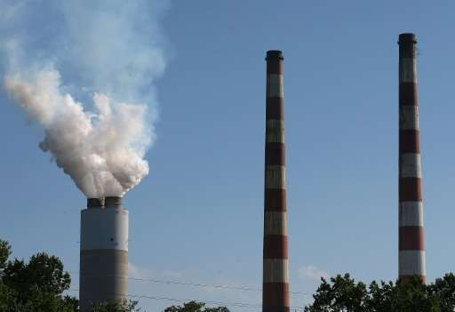 The coal-fired Morgantown Generating Station is pictured in Newburg, Maryland on June 29, 2015