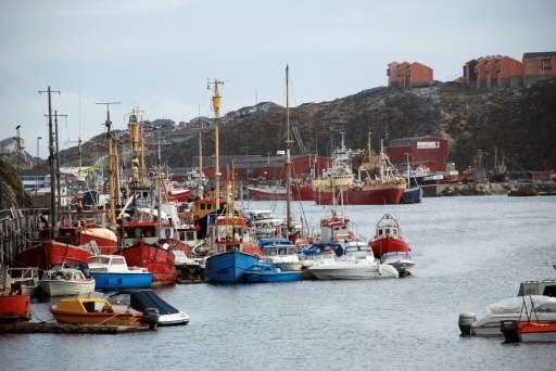 The harbour at Nuuk in Greenland