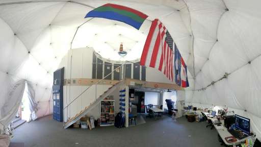 The interior of the HI-SEAS habitat in Hawaii where six people are taking part in the longest US isolation experiment yet aimed 