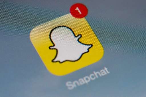 The logo of mobile app &quot;Snapchat&quot; is displayed on a tablet on January 2, 2014 in Pari