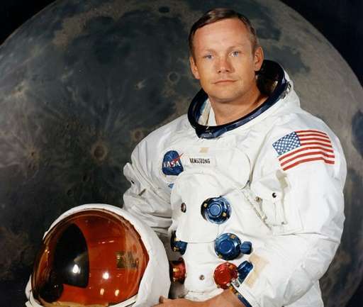 The official portrait of Neil Armstrong, the first man to set foot on the moon