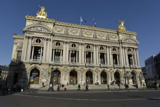 The Opera Garnier in Paris, photographed November 26, 2015 is among venues accessible to online arts enthusiasts through the new