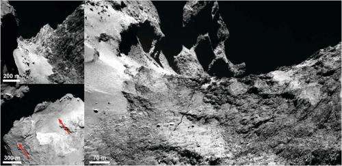There’s a crack forming on Rosetta’s 67P. Is it breaking up?
