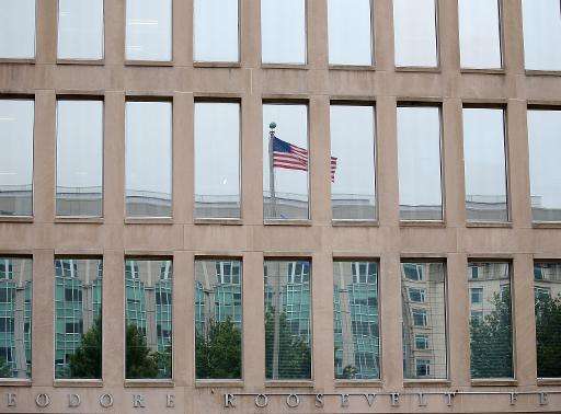 The Theodore Roosevelt Federal Building that houses the Office of Personnel Management headquarters, pictured in Washington, DC,