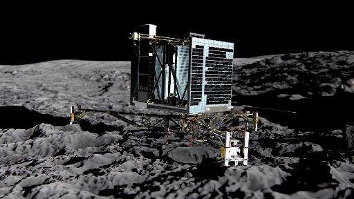 This picture released by the European Space Agency on December 20, 2013 shows an artist's impression of Rosetta's lander Philae 