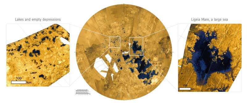 Titan's surface dissolves like sinkholes on Earth