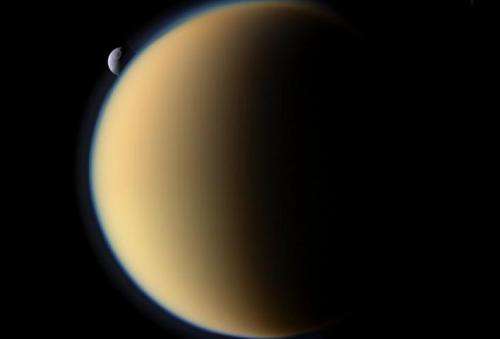 Titan’s was atmosphere created by gases escaping the core