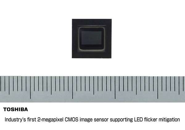 Toshiba’s 2-megapixel CMOS image sensor for vehicles mitigates LED flicker